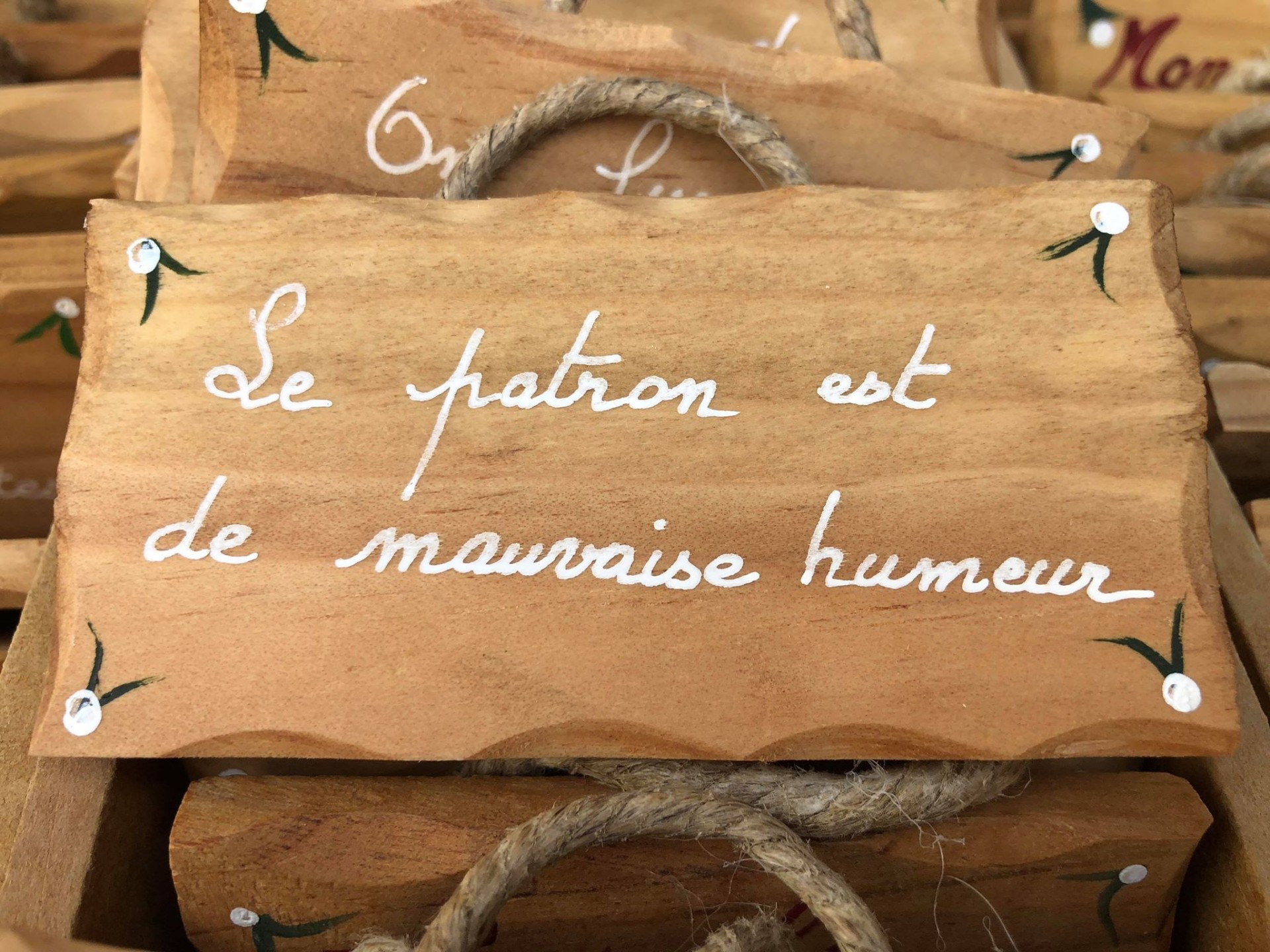 le patron est de mauvaise humeur